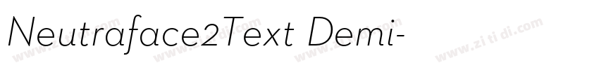 Neutraface2Text Demi字体转换 Neutraface2Text Demi字体转换